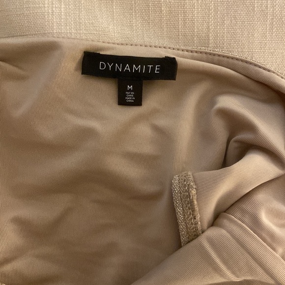 Dynamite bodysuit with snaps, cutout back with a crossover at the top - Picture 3 of 4